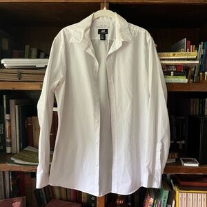 H&M Men's Slim Fit White Dress Shirt